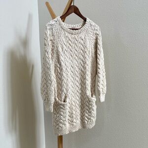 Free People Organic Cotton Cable Sweater